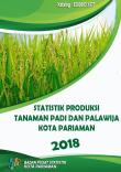 Rice and Palawija Production Statistics of Pariaman Municipality 2018