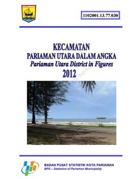 Statistik Daerah Kecamatan Pariaman Utara Tahun 2012