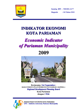 Indikator Ekonomi Kota Pariaman 2009