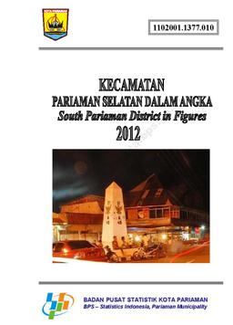 Kecamatan Pariaman Selatan Dalam Angka 2012